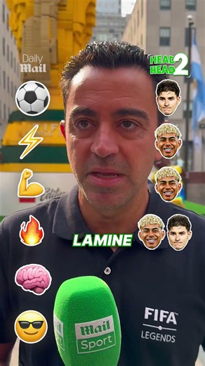 HEAD TO HEAD: Lamine Yamal vs Julian Alvarez with Xavi 🇪🇸🇦🇷 #alvarez #headtohead #spain #yamal #xavi