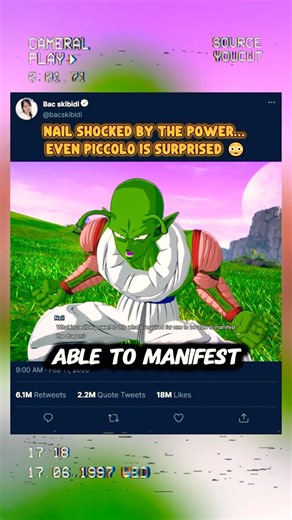 Nail shocked by the power… even Piccolo is surprised 😳 #sparkingzero #crashout #knockout