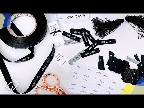 COULD THESE BE THE BEST CUSTOM GARMENT LABELS ONLINE? NEW SEWING SUPPLIES | KIM DAVE