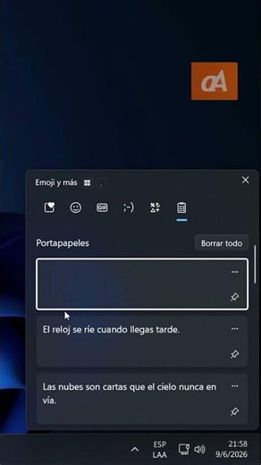 Historial de portapapeles en Windows #shorts