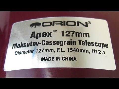 What's Inside the Orion 127mm Maksutov-Cassegrain Telescope