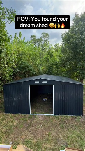 Found my dream shed 🤩🙌 #shed #tools #falldealsforyou #mancave #diy | shed