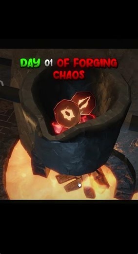Day 01 of trying Forging Chaos in The Forge #roblox #theforge