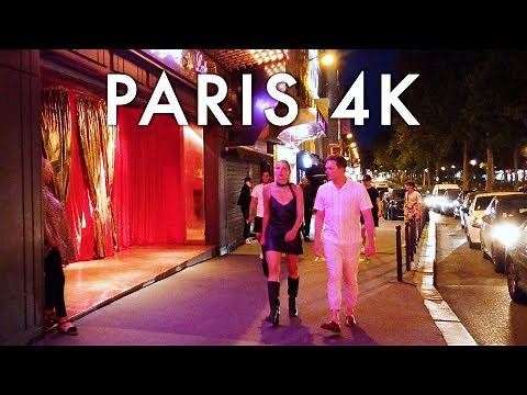 Paris After Dark | Night Walk on Red Light District | Moulin Rouge, Pigalle, Boulevard de Clichy🇫🇷4k