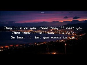 Michael Jackson - Beat It (lyrics)
