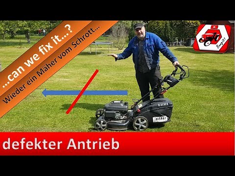 Antriebslos - wenn am Rasenmäher der Antrieb versagt | can we fix it? Rasenmäher vom Schrott...