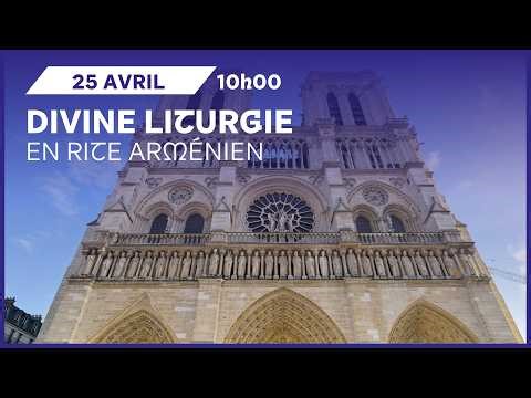 Divine liturgie en rite arménien, à l'occasion du 111e anniversaire du génocide des Arméniens