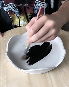 16K views · 202 reactions | How to decorate a plate ❤ ••• Follow @michelle_wen_artist for more! | The Ceramic School | Facebook