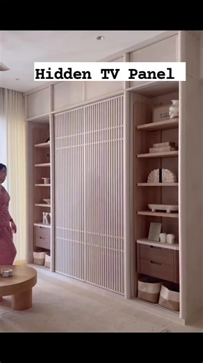Hidden TV panel #furniture #trending #manufacturing #tvpanel #ajitfurnitureworld | Ajit Furniture world