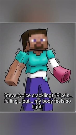 TG TF Minecraft Steve de chena #shots#tgtf_transformation#minecraft#shortvideo