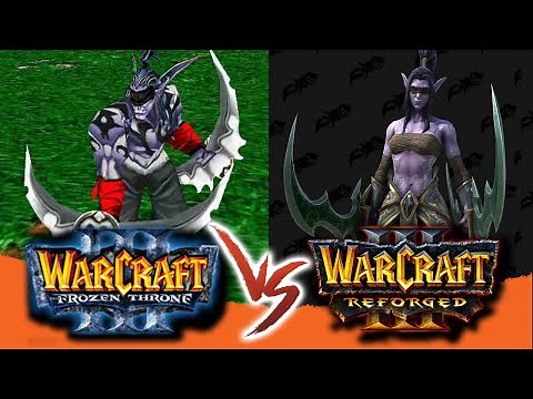 Night Elves - old models vs new! // Warcraft 3: Reforged