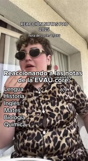 #parati #reaccionandoamisnotas #evau #selectividad | notas evau