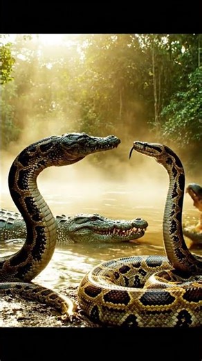 snakes and crocodiles / Phanha Sak / crocodiles and Snakes 4K video