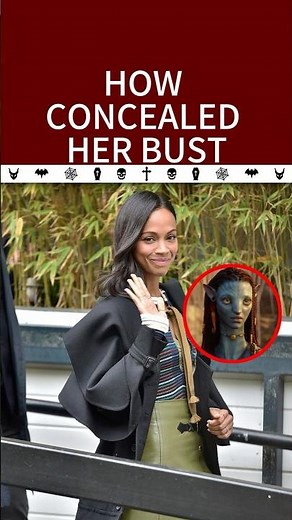 No one realized how Zoe Saldaña concealed her bust while portraying Neytiri. #avatar3 #zoesaldana