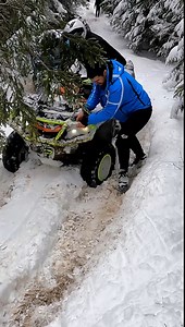 Big Struggle in Deep Snow! Outlander Winter Edition ❄️😳🔥 | Atv Adventure Vlog