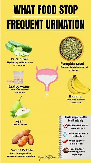Food To Stop Frequent Urination | Natural Bladder Health Tips #healthylifestyle #healthyeating
