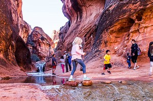 How To Hike The Exciting Red Reef Trail, Utah (There's A Waterfall Climb)