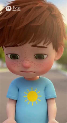 Kid is sad, his Ice cream fallen