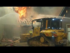 8-5-2021 Lake Almanor West, Ca- Dixie Fire destroys homes- Firefighters use bulldozer to save home