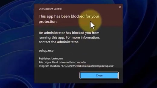 Solved - This app has been blocked for your protection (jumpstart, mmc.exe, myob...)