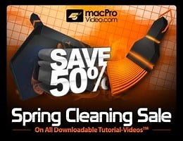 macProVideo Spring Cleaning Sale 50% Off