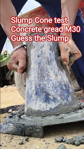 Slump Cone test of Concrete How to Slump Cone test of Concrete #civilwork #civilcontractors