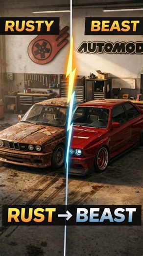 Rusty Car Restoration in 8 Seconds! 😳 Full Transformation