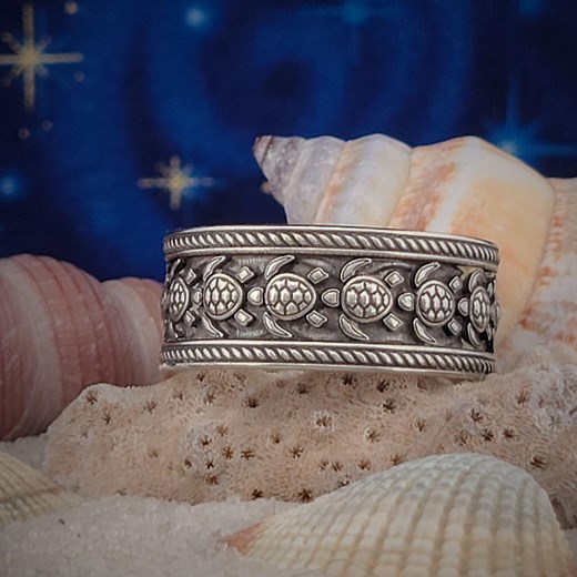 Sea TURTLE Ring Beach Wedding Band Ocean Marine Life Lover Nature Totem Coastal Boho Birthday Present Beachcomber Surfer Lifestyle N2T925 - Etsy