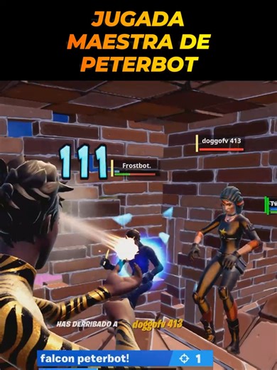Increíble jugada del Maestro #Peterbot en #Fortnite | peter bot
