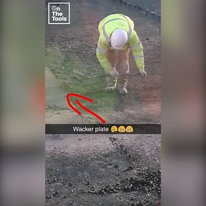 187K views · 406 reactions | Either the whacker plate is broke or the blokes a bit dim  | On The Tools | Facebook