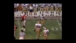 5.7K views · 143 reactions | November 28, 1987: CBS sideline reporter John Dockery interviews former University of Miami quarterback George Mira about his son George Jr. on the sidelines during the Hurricanes 24-0 victory over Notre Dame. Meanwhile Miami linebacker Rod Carter lays the wood to Tim Brown. Special thanks to Alex Carter for sending this clip. | Ghosts of the Orange Bowl | Facebook