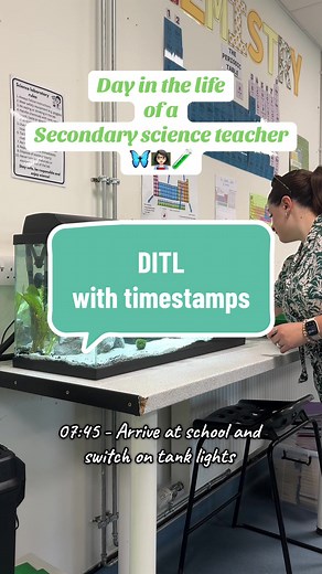 Day in the life of a secondary science teacher, with timestamps #teacherdayinthelife #dayinmylife #teacher #scienceteacher #teachertok