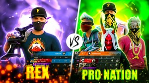 731K views · 10K reactions | REX VS PRO NATION 掠 4 VS 4 CS RANK ON LIVE  GARENA FREE FIRE | Rex Gaming | Facebook