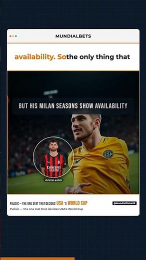 Pulisic — The ONE Stat That Decides USA's World Cup ⚽ #WorldCup2026 #fifa #usa #soccer