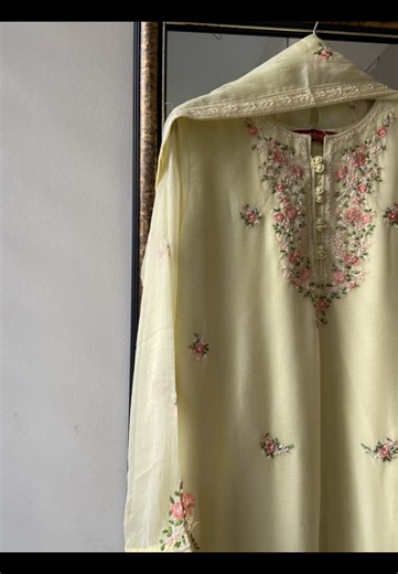 Elegant Powder Yellow Outfits for Weddings