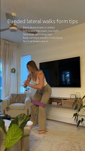 How to do lateral banded walks to activate your glutes!