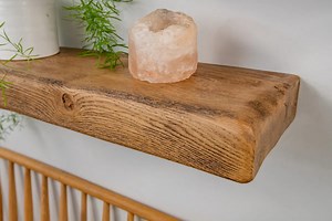 Cottage Beams Rustic Reclaimed Dark Oak Shelves