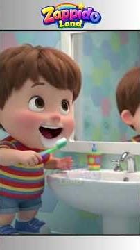 👉 Brushing My Teeth Song 🪥 | Kids Rhythm Song | Fun Tooth Brushing Song for Children | ZappidoLand