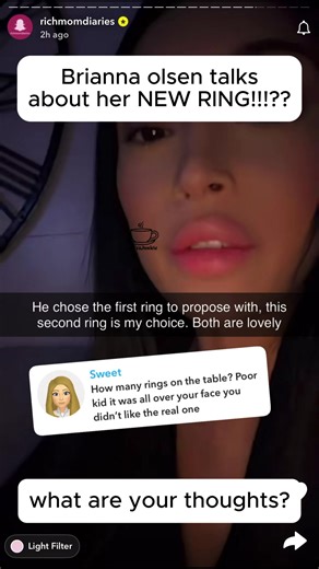 Brianna olsen talks about her new ring ??!!😳 #briannaolsen #briolsen #bri #santosprc #2k