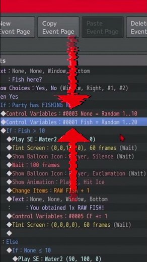 SIMPLE FISHING SYSTEM IN RPG MAKER: MZ | 🎣 #shorts