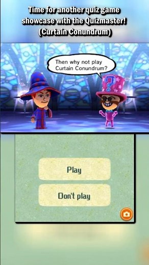 Let's Play... Curtain Conundrum! | Miitopia Quizmaster Showcase - 3DS (Shorts) #shorts