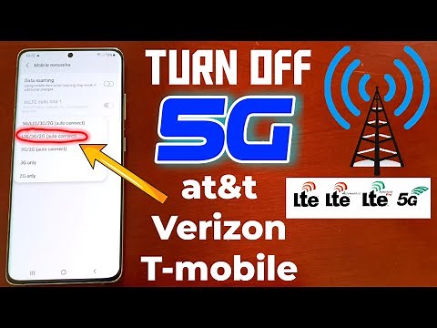Samsung Galaxy S21 Ultra Turn Off 5G & Switch To 4G LTE Works On Verizon,at&t ,T-mobile Usa Networks
