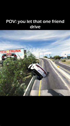 Never letting bro drive again💀 #shorts #gta5 #gtastunts