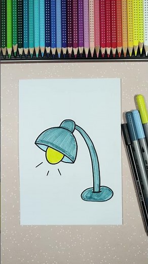 💡Easy Table Lamp Drawing 💡 | Drawing for Kids