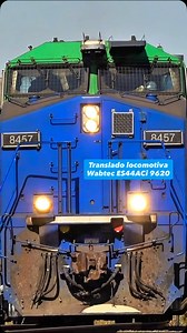 684 reactions · 46 shares | Translado de "NOVA" locomotiva para a Rumo logística, Wabtec - modelo ES44ACi #9620. Motor Evolution da GE com 12 cilindros e, com capacidade para gerar um total de 4.500 HP. (11 de Setembro 2025). | Trens Brasil Vídeos | Facebook