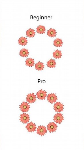 illustrator Beginner Vs Pro Trick For creating Pattern Brush