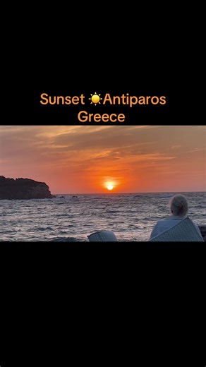 Stunning Sunset in Antiparos, Greece