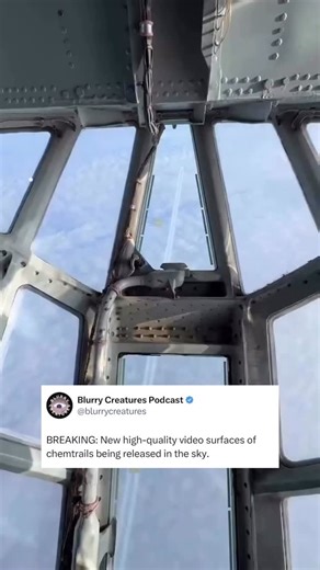 Blurry Creatures on Instagram: "BREAKING: New high-quality video surfaces of chemtrails being released in the sky. This is insane!"
