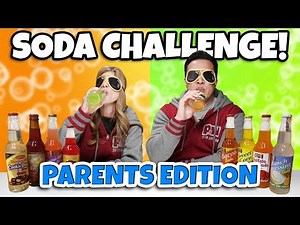 13 FLAVOR SODA CHALLENGE: PARENTS EDITION!!! Bird Box Blindfold Burp Contest!