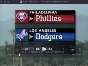 April 3rd, 1997 - Phillies vs Dodgers
